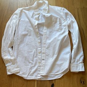 Gap White Oxford Button Down Shirt